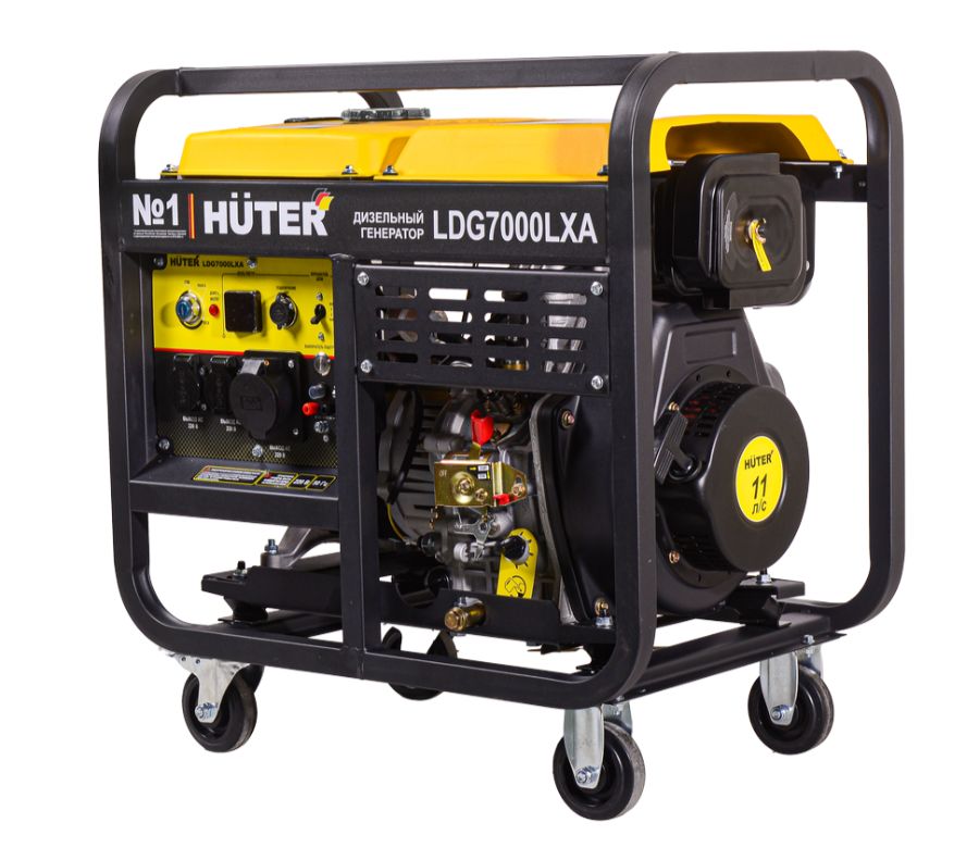 Дизельный электрогенератор Huter LDG 7000LXА